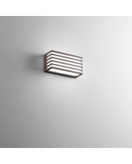 APPLIQUE LED DA PARETE CORTEN 12W 1440LM CCT IP54 22X8X11CM