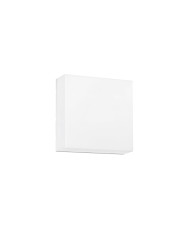 APPLIQUE A LED DA PARETE QUADRATO BIANCO 20W 2400LM CCT IP65 25X25X7,5CM