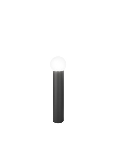 PALETTO A LED ANTRACITE CON SFERA 65CM 1XE27 IP54