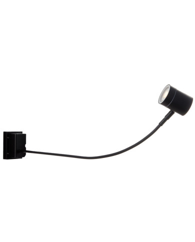 APPLIQUE A LED DA PARETE FLESSIBILE NERO 1GU10