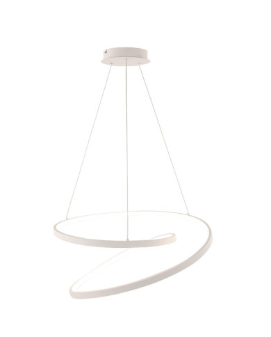 LAMPADARIO A SOSPENSIONE IN ALLUMINIO BIANCO 30W