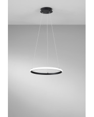 LAMPADARIO A SOSPENSIONE NERO 20W 2200LM CCT