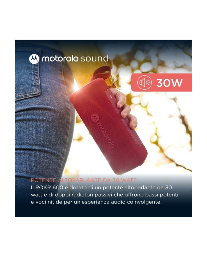 ALTOPARLANTE BLUETOOTH 30W ROSSO MOTOROLA ROKR 600