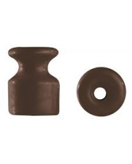 ISOLATORE CERAMICO D.19MM MARRONE