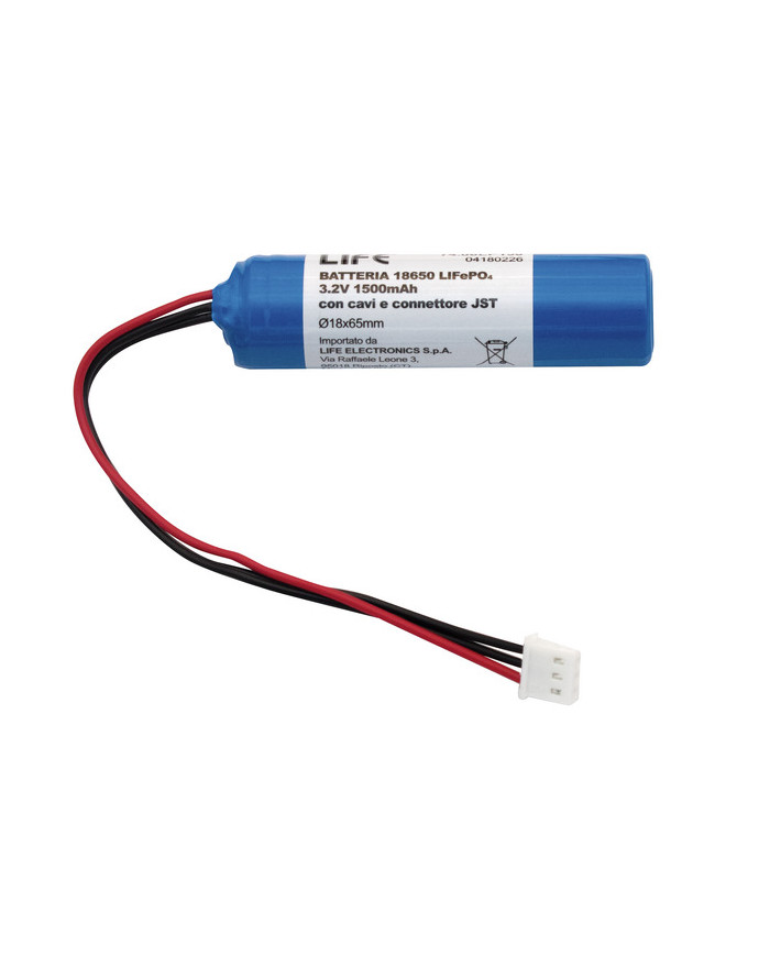 BATTERIA 18650 LITIO 3.2V 1500MAH RICARICABILE
