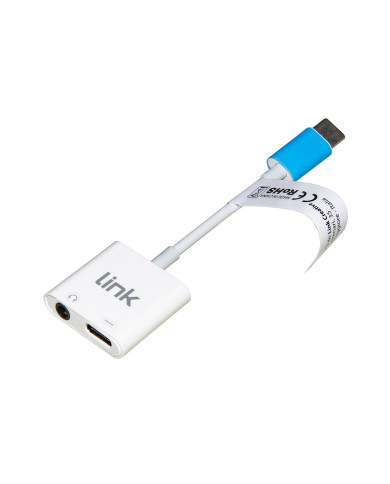 ADATTATORE SPINA USB-C CON PRESA USB -C E AUDIO