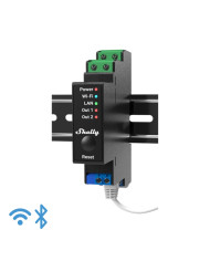 SMART RELE' IP DIN 2CH. LAN/WIFI/BT + PM