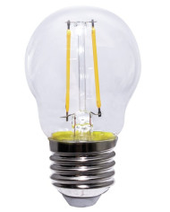 LAMPADA A LED MINISFERA TRASPARENTE E27 7W 4000K