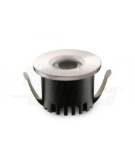 FARETTO LED DA INCASSO TONDO 3W 4000K SATINATO