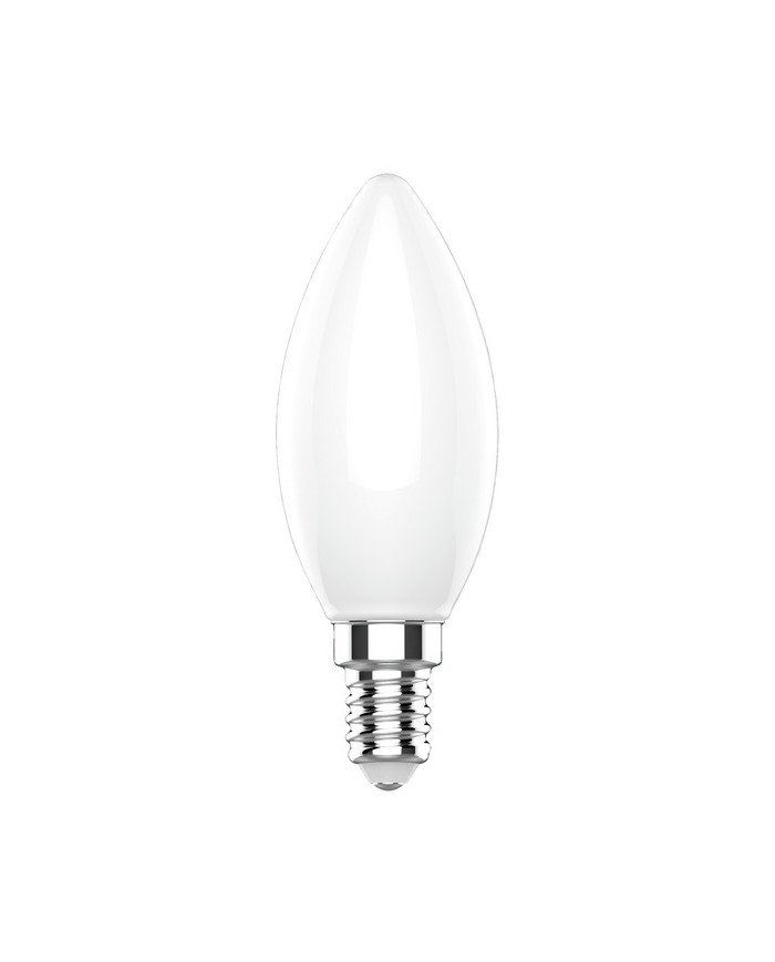 LAMPADA A LED CANDELA C35 FILAMENTO MILKY 6,5W E14