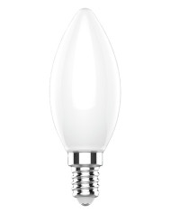 LAMPADA A LED CANDELA C35 FILAMENTO MILKY 6,5W E14 2700K LUCE CALDA