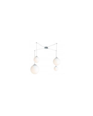 LAMPADARIO A SOSPENSIONE CITY BIANCA 4XE27 250CM