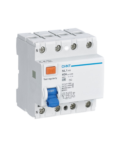INTERRUTTORE DIFFERENZIALE PURO 4X40A