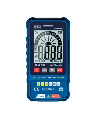 MULTIMETRO DIGITALE SMART AUTOMATICO KM-TBC1
