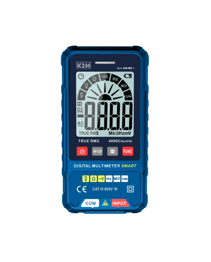 MULTIMETRO DIGITALE SMART AUTOMATICO KM-TBC1