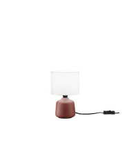 LAMPADA BURANO CON BASE ROSSA IN CERAMICA