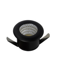 FARETTO DA INCASSO 3W 3CCT 300LM NERO