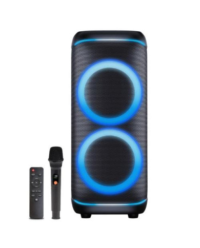 CASSA BLUETOOTH 200W FUNZIONE LUCE E 2 WOOFER 10