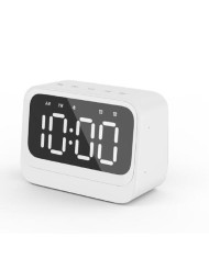 SVEGLIA CON FUNZIONE ALTOPARLANTE BLUETOOTH BIANCO