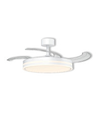VENTILATORE DA SOFFITTO A PALE CON LUCE D.106 30W 4500LM 3CCT BIANCO