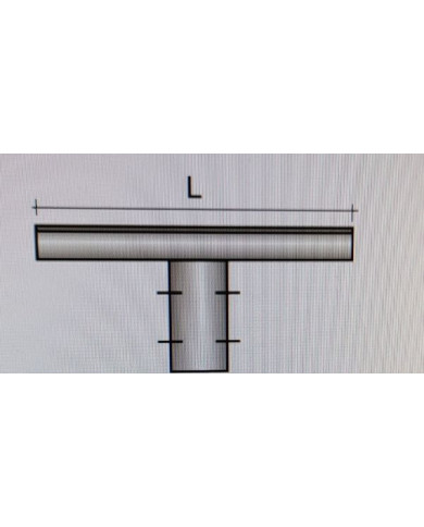 TRAVERSA ZINCATA 50CM CON INNESTO PALO D.60 MM