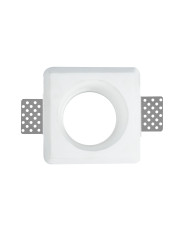 FARETTO IN GESSO DA INCASSO QUADRATO F.78MM