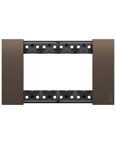 PLACCA 4 MODULI BRONZO LIVING NOW