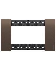 PLACCA 4 MODULI BRONZO LIVING NOW