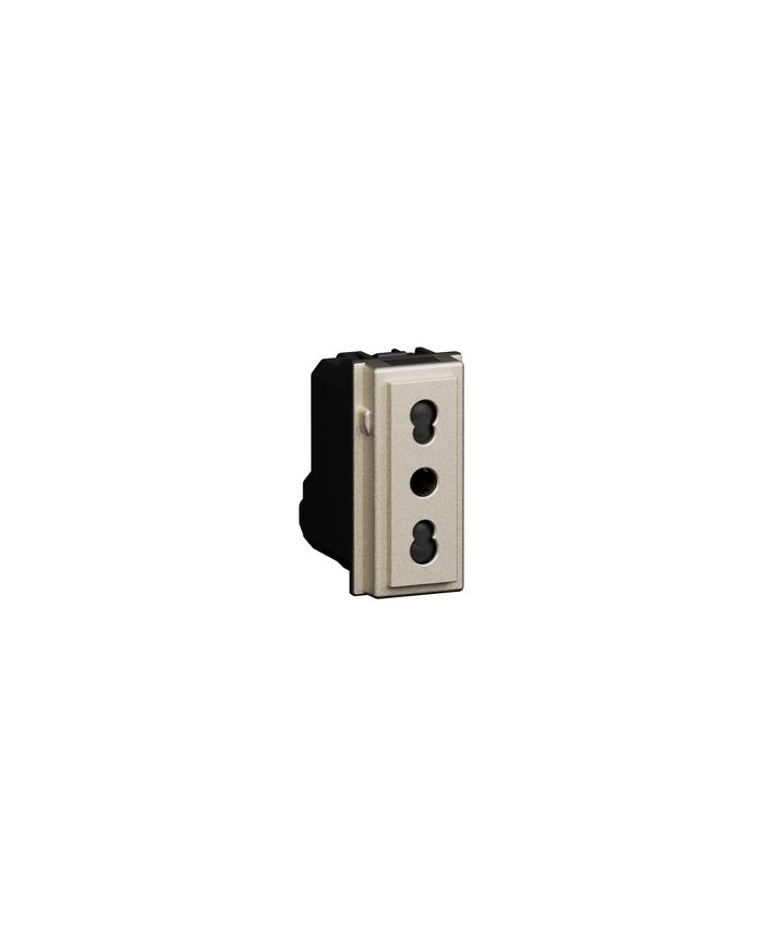 PRESA BIVALENTE 1 MODULO BRONZO LIVING NOW