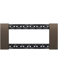 PLACCA 4 MODULI BRONZO LIVING NOW