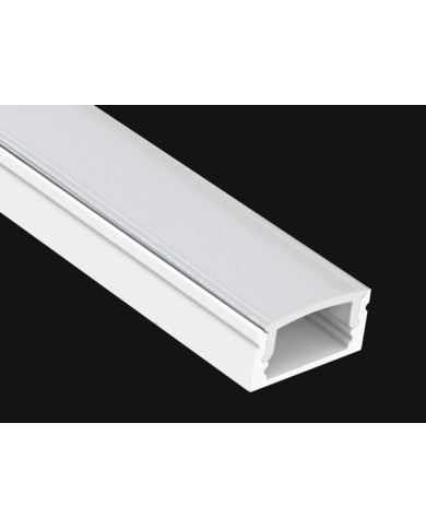 KIT PROFILO ALLUMINIO 2M DA PARETE BIANCO