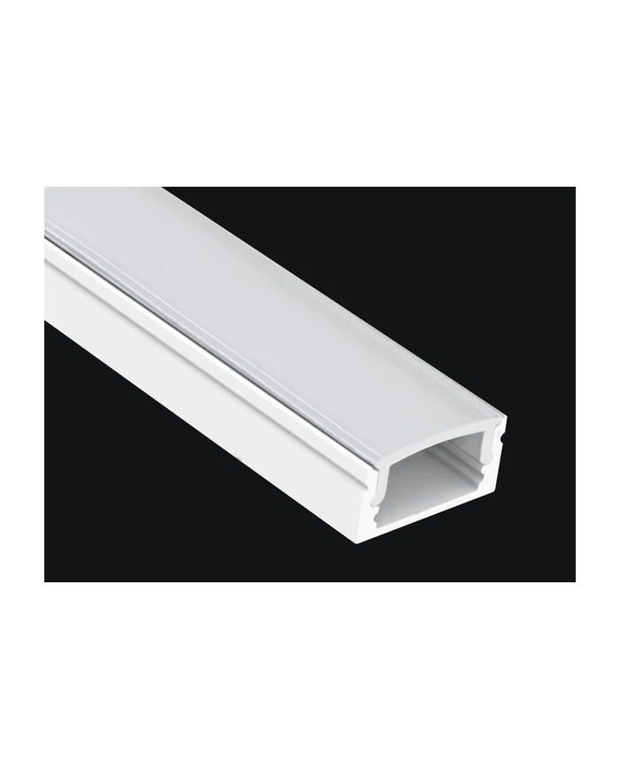 KIT PROFILO ALLUMINIO 2M DA PARETE BIANCO