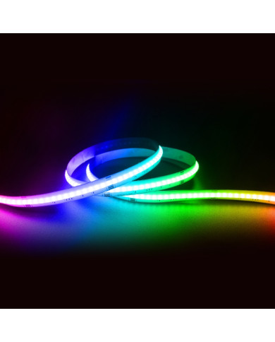 STRISCIA LED RGB DIGITAL 24V COB 720LED/M 21W/M IP