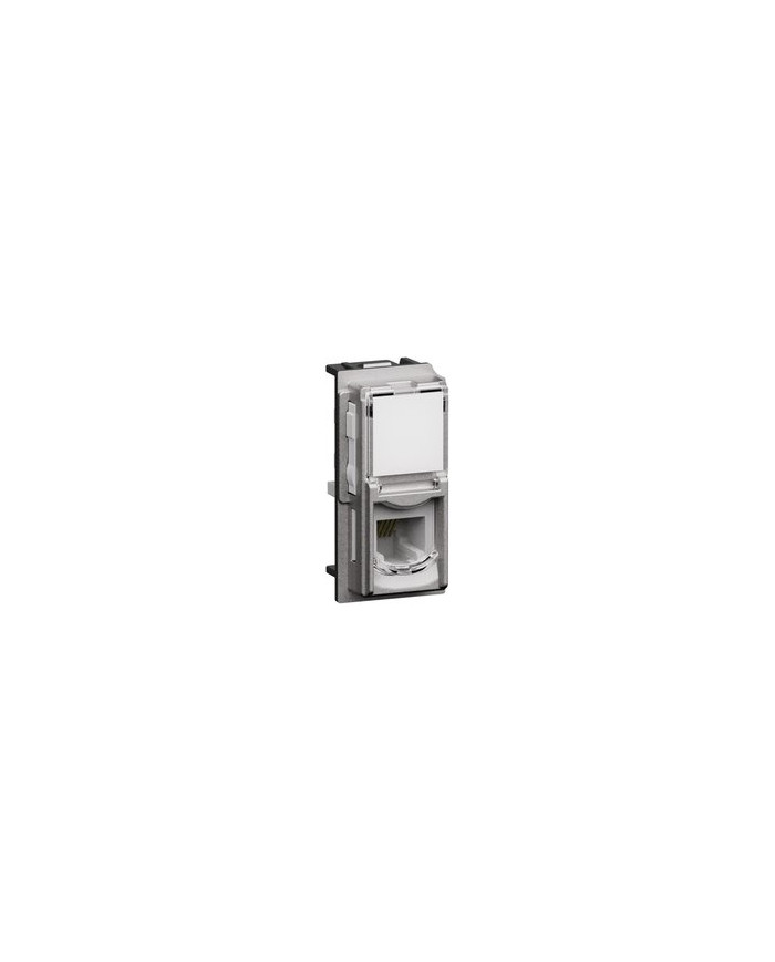 CONNETTORE RJ11 1 MODULO STEEL LIVING NOW
