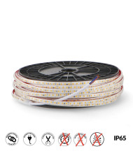 STRISCIA LED 220V RGB 10W/M IP65 PREZZO AL MT. BOBINA 5MT.