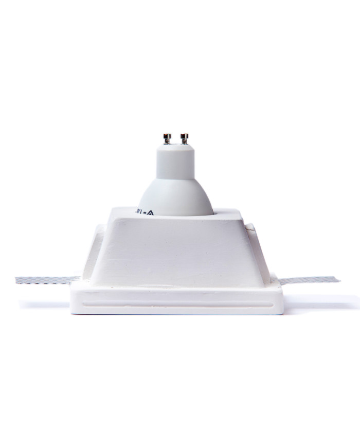 FARETTO IN GESSO DA INCASSO QUADRATO 12X12 H6 CM