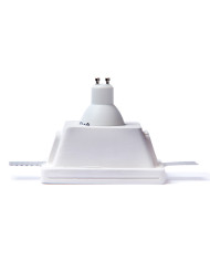 FARETTO IN GESSO DA INCASSO QUADRATO 12X12 H6 CM