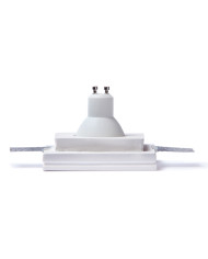 FARETTO IN GESSO DA INCASSO QUADRATO BASSO 9,5X9,5