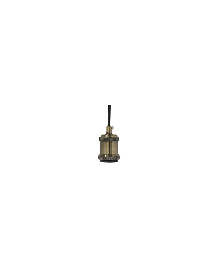 PENDANT IN METALLO CON GHIERA E27 100W BRONZO