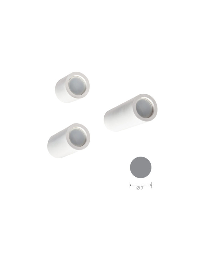 FARETTO IN GESSO ESTERNO TONDO D.7 H13