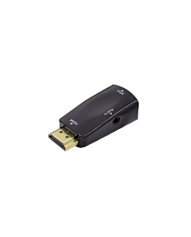 CONVERTITORE DA HDMI A VGA CON AUDIO MINI
