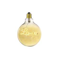 LAMPADA A LED VINTAGE GLOBO LOVE 125 E27 4W L.CALD