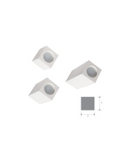 FARETTO IN GESSO ESTERNO CUBOTTO 86H13 MEDIO