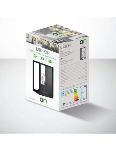 SOSPENSIONE IN ALLUMINIO E VETRO X LAMPADA LED E27