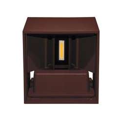 APPLIQUE A LED QUADRATO 7W IP54 220V MARRONE
