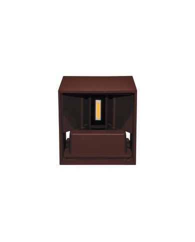 APPLIQUE A LED QUADRATO 7W IP54 220V MARRONE