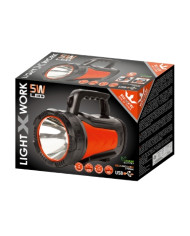 FARO LED PORTATILE 5W CON BATTERIA RICARICABILE