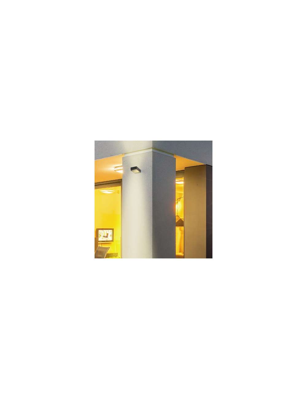 APPLIQUE LED 6W 300LM IP54 LUCE NATURALE COL.NERO