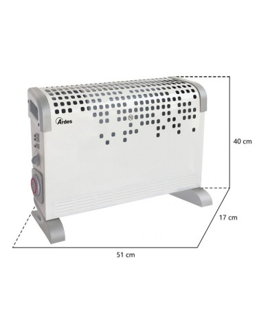 TERMOCONVETTORE 2000W TURBO CON TIMER