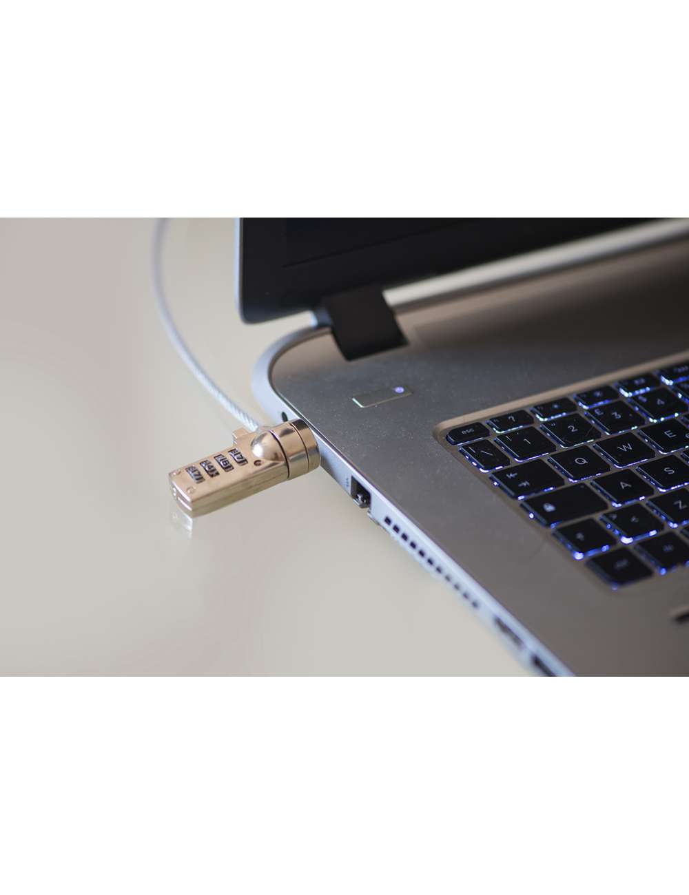 CAVO DI SICUREZZA PER NOTEBOOK CON COMBINAZIONE MT